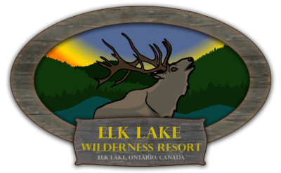 Elk Lake Wilderness Resort logo.