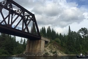 Elk Lake bridge.