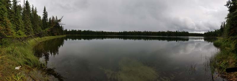 Cloudy day on Elk Lake.