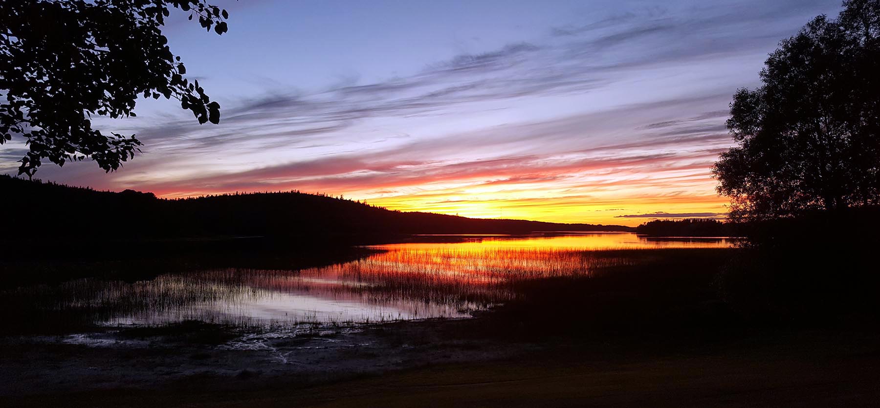 Sunset on Elk Lake.
